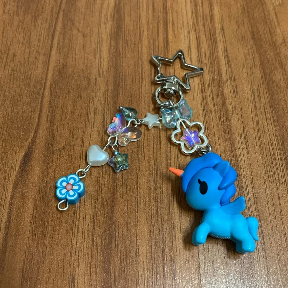 ❤️ Unicorno Tokidoki Keychain Charm Bag Clip New